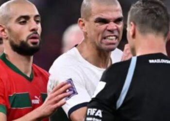 Pepe fulmine contre l&rsquo;arbitre du match Portugal-Maroc
