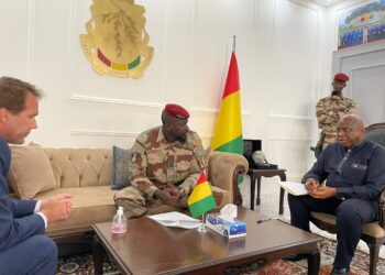 Devant Doumbouya, l&rsquo;ambassadeur des Etats-Unis plaide la cause des acteurs sociopolitiques (source diplomatique)