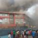 Un incendie éclate au Grand marché de Conakry