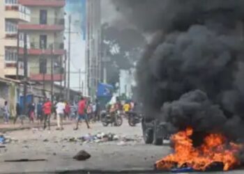 ROUTE LE PRINCE- Echauffourées entre forces de l&rsquo;ordre et manifestants