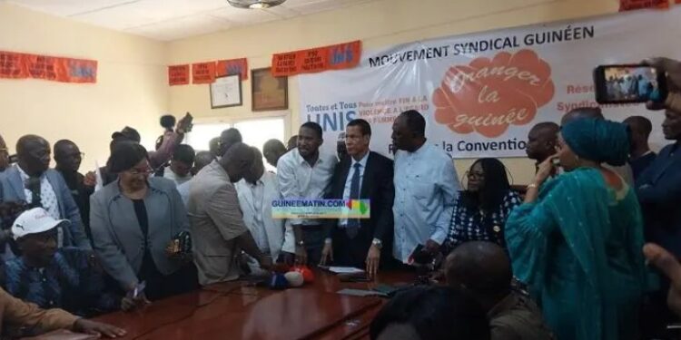 PRESSE- le mouvement syndical exige la libération « immédiate » et sans « condtion » de Sekou Jamal Pendessa