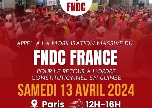 ACTUALITES- Paris debout pour la Guinée : Mobilisation historique pour le retour à la Constitution