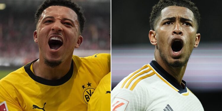SPORT/FOOT- Ligue des champions : Duel de Génies Anglais à Wembley : Sancho vs. Bellingham en Finale Dortmund-Real Madrid