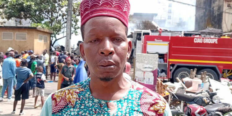 SOCIETE- Manquepas (Kaloum) en flammes : désolation et cris de détresse après un incendie ravageur