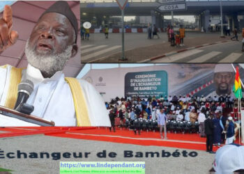 ACTUALITES- À Bambeto, Doumbouya inaugure un échangeur… et l’imam sonne l’alerte contre la politique dans les mosquées