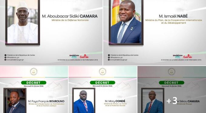 ACTUALITES- Gouvernement Bah Oury : Mamadi Doumbouya complète l’équipe avec la nomination des sept derniers ministres