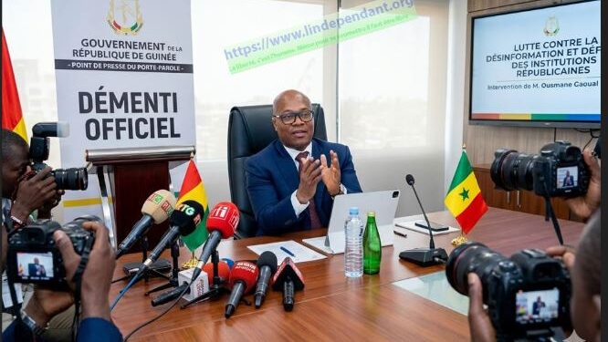 ACTUALITES- Ousmane Gaoual Diallo, la voix ferme d’un État qui refuse la désinformation