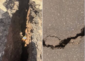 ACTUALITES- Nongo : une importante fissure menace habitations et usagers de la route derrière le stade Petit Sory