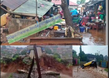 ACTUALITES-  Conakry sous les eaux : une fillette emportée, des maisons menacées… quand l’anarchie urbaine tue
