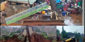 ACTUALITES-  Conakry sous les eaux : une fillette emportée, des maisons menacées… quand l’anarchie urbaine tue