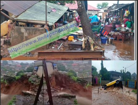 ACTUALITES-  Conakry sous les eaux : une fillette emportée, des maisons menacées… quand l’anarchie urbaine tue