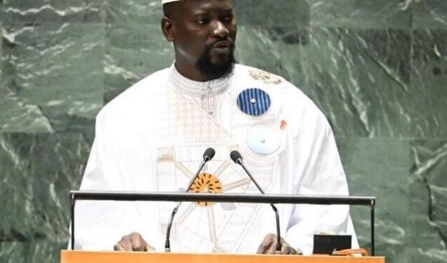 POLITIQUE- À l’ONU, Mamadi Doumbouya défend une Guinée souveraine et revendique les résultats de sa transformation